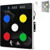 QYOEGSQ Obiettivo Allenamento con Reazione Scherma Intelligente,9 modalità | Trainer velocità reflex LED montato parete,ricarica USB,for boxe,scherma,arti marziali,fitness e allenamento sportivo