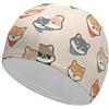 FJQWKLF Cuffia da nuoto, cuffia da nuoto con motivo a cane Shiba Inu, cuffie da bagno per capelli lunghi e corti
