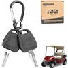 10L0L 2 Chiavi di Ricambio per Carrello da Golf per EZGO 1982-up Elettrico e Gas, OEM # 17063-G1 605946 611282 606993 609680 609692