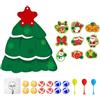 Lihogehe Bersaglio per freccette per bambini, fai da te, con 12 palline | Accessori per feste per interni ed esterni, da parete, casa, sala giochi, giardino,