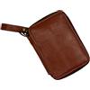 ECMQS Borsa compatta per accessori da pesca, per viaggi all'aperto, colore | 11 X 8,51 cm Caramello Marrone PU Lure Storage Mantenere Ganci, Sinkers, Tackle Together