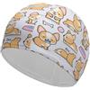 FJQWKLF Cuffia da nuoto, cuffia da nuoto divertente con motivo Corgi, cuffie da bagno per capelli lunghi e corti