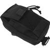 DIYEAH Porta Cellulare da Zaino Trekking, Tasca Compatta in Nailon Nero, Zip Sicura e Accesso Rapido per Smartphone