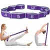Vxcvzv 1 fascia per esercizi segmentata antiscivolo, fascia elastica per yoga, con numero di posa, per danza, pilates, stretching, allenamento, ginnastica