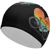 FJQWKLF Cuffia da nuoto unisex Vintage Bicycles Heart Mountain per capelli corti e lunghi, da donna e da uomo, per piscina, nuoto e bagno