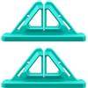 Générique Portacanne da pesca 2 pezzi in silicone senza perforazione senza graffi | Rastrelliera in silicone per doppia canna da pesca, per garage, soggiorno, appartamento, padre, appassionato