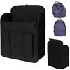 Generico Inserto organizer per zaino - Feltro, Tasche multiple | Custodia di grande | Tasche con cerniera, struttura flessibile e durevole, 2 opzioni di dimensione, per borse da viaggio, spostamenti, scuola e pa