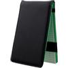 ECMQS Portafoglio con dettagli rotondi | Porta record in PU, diario di corso, 16,5 x 11,3 cm, pezzo da viaggio, Fairway Practice Use per adulti
