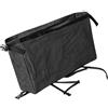 ECMQS UHMWPE - Custodia per accessori da esterno con cerniera, colore: Nero | Cinghia elastica con tasche per accessori esterni UHMWPE espandibile fino a 12 l, impermeabile, per zaino in spalla e