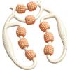 Fhtdhm Rullo Massaggiante Muscolare Portatile con Ruote Antiscivolo E Angoli Regolabili - Strumento Ergonomico per Rilassare Collo, Braccia, Gambe E Addome, Arancione