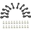 ECMQS Hardware rotante in acciaio inossidabile per pagaie Canna da pesca ritenzione in sport acquatici Tipo pesante Kayak Bungees Cord