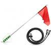 predolo Pennant da Equitazione, Pieghevole, con Impugnatura Leggera, Asta Telescopica, Guida, Allenamento, Competizione, Segnalazione, attività, Tour, Acciaio