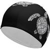 FJQWKLF Cuffia da nuoto unisex con mandala e tartarughe marine, per capelli corti e lunghi, da donna e da uomo, per piscina, nuoto e bagno