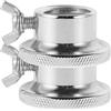 EXCEART 2 Pezzi Dado per Manubrio Bloccaggio Doppio, Diametro 2,8cm, | Montaggio senza Attrezzi, Regolazione Rapida, Argento, per Piastre e Attrezzi, Uso in Palestra