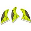 KiBcsLic 3 Pezzi Pinna con Base a Scanalatura Aerodinamico Pinna con Base Rimovibile per