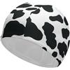 FJQWKLF Cuffia da nuoto, cuffia da nuoto a forma di mucca, cuffie da bagno per capelli lunghi e corti