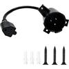 Caxamer Spina adattatore per porta di ricarica per carrello da golf, spina di | Compatibile con Club Car Precedent Golf Cart elettrico, abbinato con cavo di alimentazione standard americano