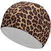 FJQWKLF Cuffia da nuoto, cuffia da nuoto con motivo ghepardo, cuffie da bagno per capelli lunghi e corti