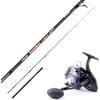 Falcon Combo Pesca per Tecniche Verticali, Vertical Jig - Canna Falcon Hannibal Light Jig + Mulinello Tica Urus UR5000