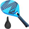 Generic Racchette da paddle da tennis Comfort Anti-Shock Portatile | Racchette da tennis pop in fibra di carbonio per principianti giocatori intermedi donne
