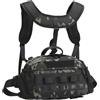 ECMQS Tackle Zaino Zaino Spalla Splashproof Pesca Gear Storage Bag Zaino Grande Capacità Marsupio, Notte buia, Bellezza di massa