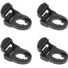 EXCEART 4 Pezzi Clip di Ricambio Montaggio Senza Attrezzi, in Plastica Nera | Kayak Sit-on-top e Canoa, Compatibilità Ampia, Finitura Lucida e Aspetto Curato