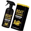 ECMQS Detergente marino per dettagli di scafo e ponte di routine | 237Ml Water Spot Remover per vetroresina, acciaio inossidabile, alluminio e gomma