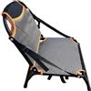ECMQS Kayak sedute accessorio per gite casual paddle | Sedia pieghevole in alluminio con schienale intrecciato, profilo salvaspazio per il trasporto, finitura nera