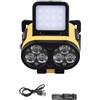 ECMQS Ricaricabile LED Cap Lights Faro Regolabile Impermeabile Clip on Cap Luci per Lavoro Esterno Campeggio Emergenze Pesca Notturna Faro