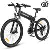 SAMEBIKE L026-II Mountain Bike Elettrica Pieghevole, E-bike 26" | Bicicletta elettrica per adulti, batteria rimovibile 48V14AH, cambio SHIMANO a 21 velocità, 100 km di autonomia, coppia 75 Nm