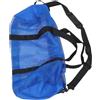 BESTOMZ Borsa Rete Cilindrica da Spiaggia e Immersione Blu in Poliestere | Chiusura Coulisse Elastica, Fodera Interna Resistente All'acqua, Struttura Ventilata per Asciugamani e Abbigliamento