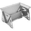 NUEAYMS Griglia per falò, griglia in acciaio inox, portatile, da campeggio, per picnic, zaino in spalla, stufa a legna per tenda, umidificatore/ventilatore da campeggio