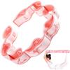 THQAE Cinghia per Yoga con Segnali Numerici, Fascia di Stretching con 8 Livelli di Regolazione per Pilates, Danza e Allenamento, Cintura Allungamento Yoga (Rosa)