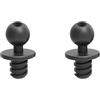 Adiythbm Base di montaggio semplice EasyInstallThread Mount 1-1,3 cm | Il design della filettatura consente un'installazione rapida; si adatta ai fori 'adattatore RAM; plastica affidabile.