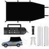 Generic Pali della tenda del portellone del camion Corde Canopy Sun Shade Tronco | Tenda parasole impermeabile, protezione UV, facile da installare, portatile, per campeggio, spiaggia, viaggi, escursioni
