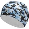 FJQWKLF Cuffia da nuoto unisex Killer Whale Orca per capelli corti e lunghi, per piscina, nuoto e bagno, da donna e da uomo