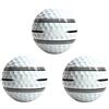 CAQYPVH 3 Pezzi Palline da Golf con Robuste | Rivestimento in Poliuretano, Pallina da Golf con Bande di Allineamento, Durevoli, per Competizioni