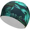 FJQWKLF Cuffia da nuoto, cuffia da nuoto con fungo psichedelico, cuffie da bagno per capelli lunghi e corti