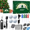 Woalopted Calendario 'Avvento con golf, riutilizzabile, 24, calendario natalizio | Pennarello Golf modello calendario dell'Avvento per papà, marito, figlio, adulti, innamorati, famiglie,