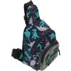 Generic Borsa a Tracolla a Tracolla con Dinosauro Marsupio Blu a Forma di Cartone Animato per Uso Scolastico e all'aperto
