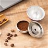 i Cafilas Capsule di caffè Icafilas per Nespresso Vertuo e Delonghi ENV150 Ricarica riutilizzabile Filtri per caffè in acciaio inossidabile Anello di dosaggio