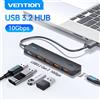 Vention USB 3.2 Gen2 HUB 5 porte Splitter 10 Gbps USB A Tipo C HUB Adattatore multiporta per MacBook iPad Laptop Espansione PC Desktop