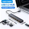 Vention Nuovo USB 3.2 Gen2 HUB 10 Gbps PD100W Ricarica USB A Tipo C 5 Porte Splitter Adattatore Multiporta per MacBook Pro Air Laptop