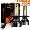 Heyword 2 Pezzi Lampadine LED H4 H7 per Fari Auto, Lampadine LED H1 H8 H11 9005 HB3 9006 HB4 9007 9004 HB1 H3 HB5, Luci LED 120000LM Turbo