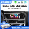 AUTOABC Per Audi A4 B8 A5 Q5 2009-2016 Con MMI 3G Versione Wireless CarPlay Android Auto Adattatore di Interfaccia Bluetooth di Navigazione GPS