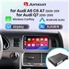 Junsun Wireless CarPlay Android Auto Adattatore di Interfaccia Per Audi A6 C6 2009-2011 Audi Q7 2010-2015 MMI 3G AirPlay Mirror Link