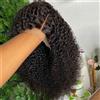 HJ WEAVE BEAUTY Parrucche Bob Corte Pre-Tagliate Senza Colla con Onde Profonde, Capelli Umani Vietnamiti Birmani Jerry Curly, Parrucche Frontali in Pizzo HD 13x6 Pronte da Indossare