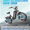 NONE 【Ultimo modello】Bicicletta Elettrica Juliet 3 con Doppio Motore 2000W, Batteria al Litio 52V 60Ah, E-bike con Pneumatici Fat 20*4.0 Pollici, Bici Elettrica da Città per Adulti