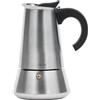 NONE Jata CAX104 Macchina da Caffè a Induzione Italiana - 4, 6, 10 o 12 Tazze - Acciaio Inox - Adatta a Tutti i Tipi di Cucine
