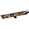 NONE Griglia Elettrica Teppanyaki 2000W 100x22 cm | Grande Piastra Antiaderente | Ideale per carne e verdure | Facile da pulire